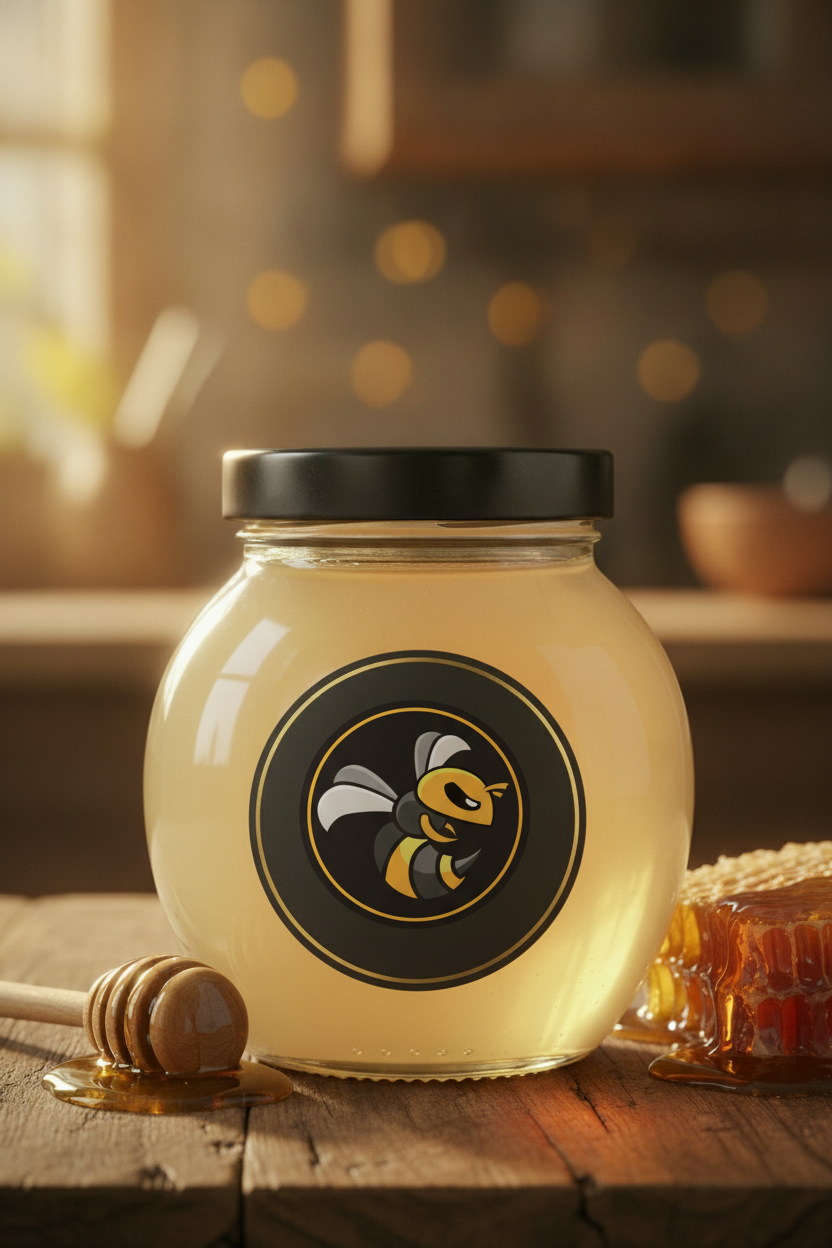 Jar of Spring Acacia raw honey